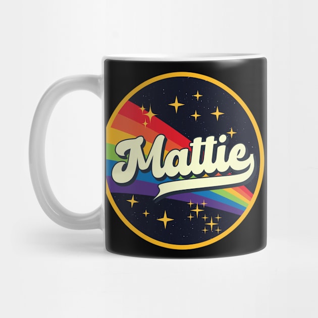 Mattie // Rainbow In Space Vintage Style by LMW Art